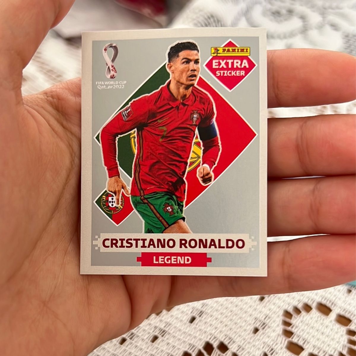 CRISTIANO RONALDO PRATA - EXTRA LEGEND (Portugal) - Figurinha