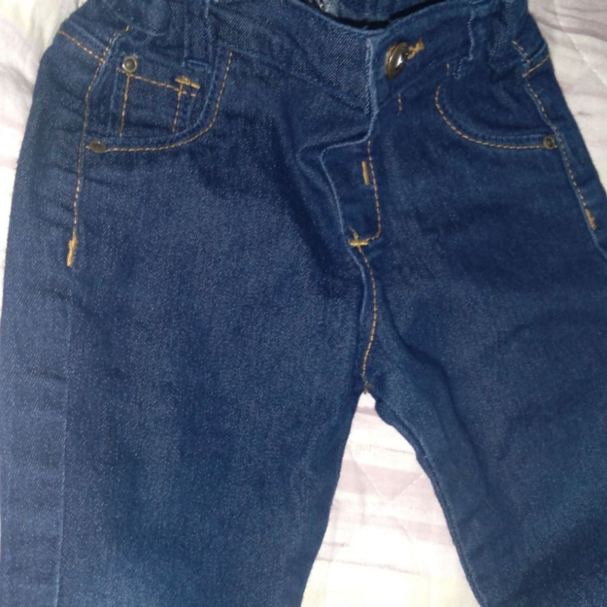 Calça Jeans Bebê Menino Clube do Doce Tamanho G