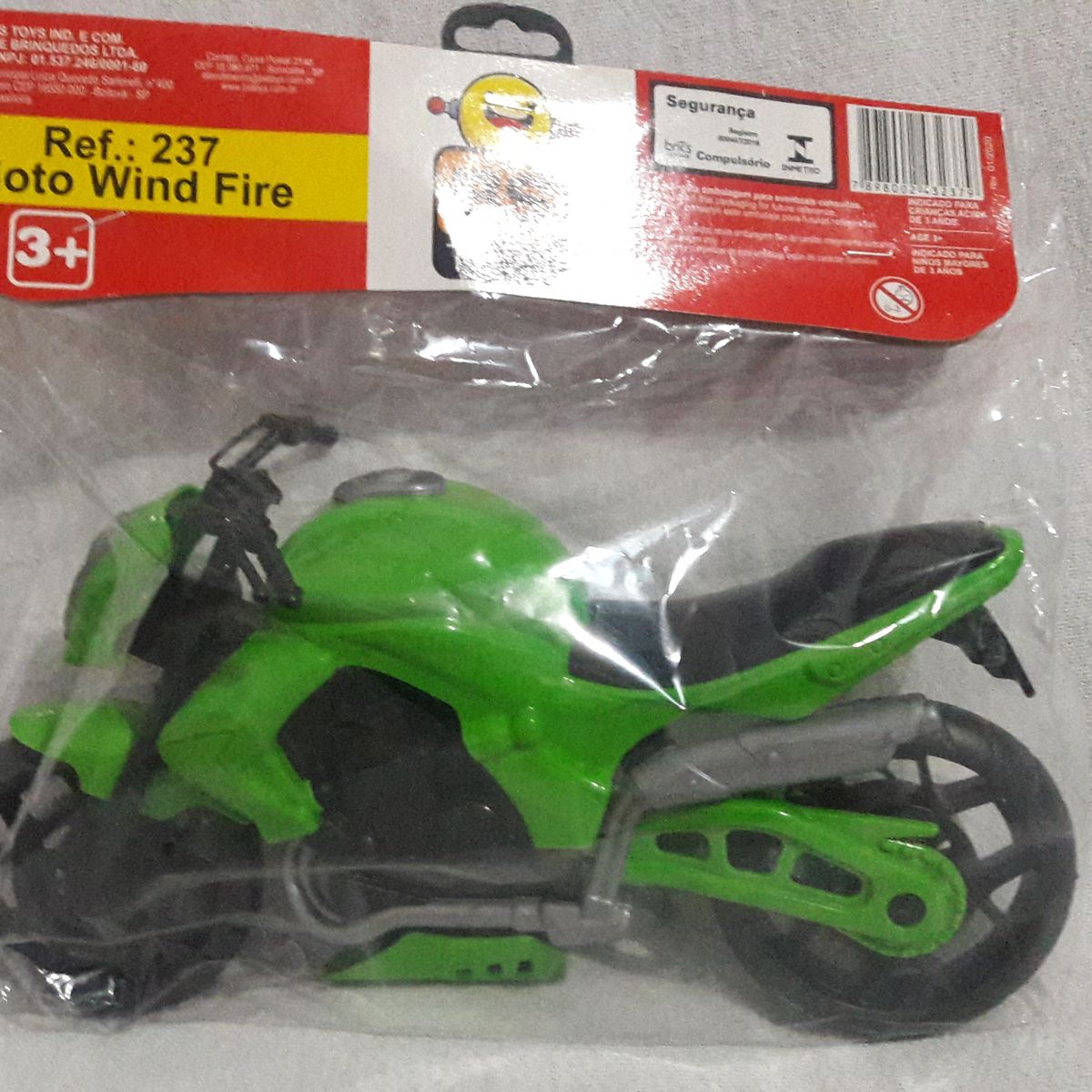 Brinquedo Moto de corrida Wind Fire infantil BS Toys