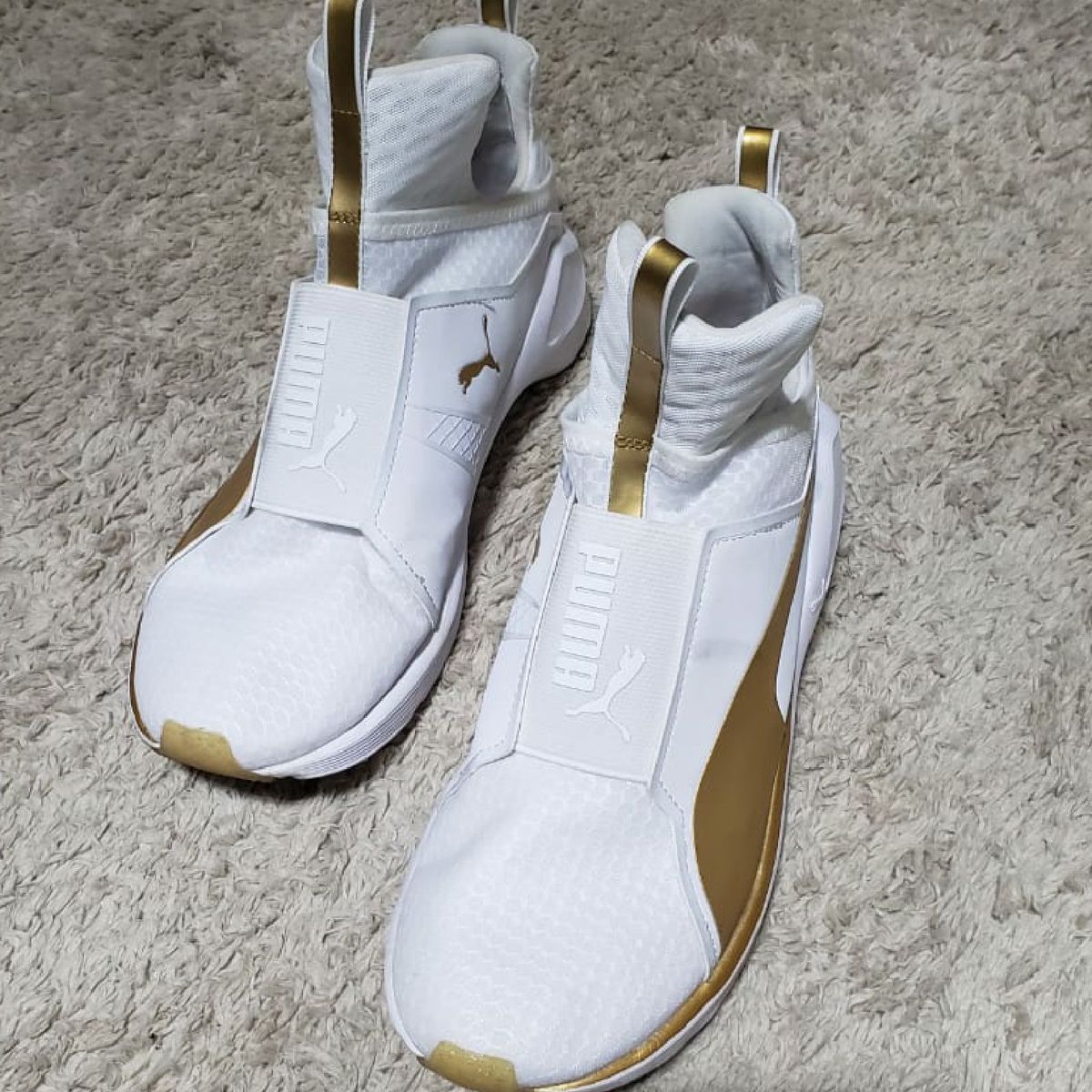 tênis puma fierce gold feminino branco