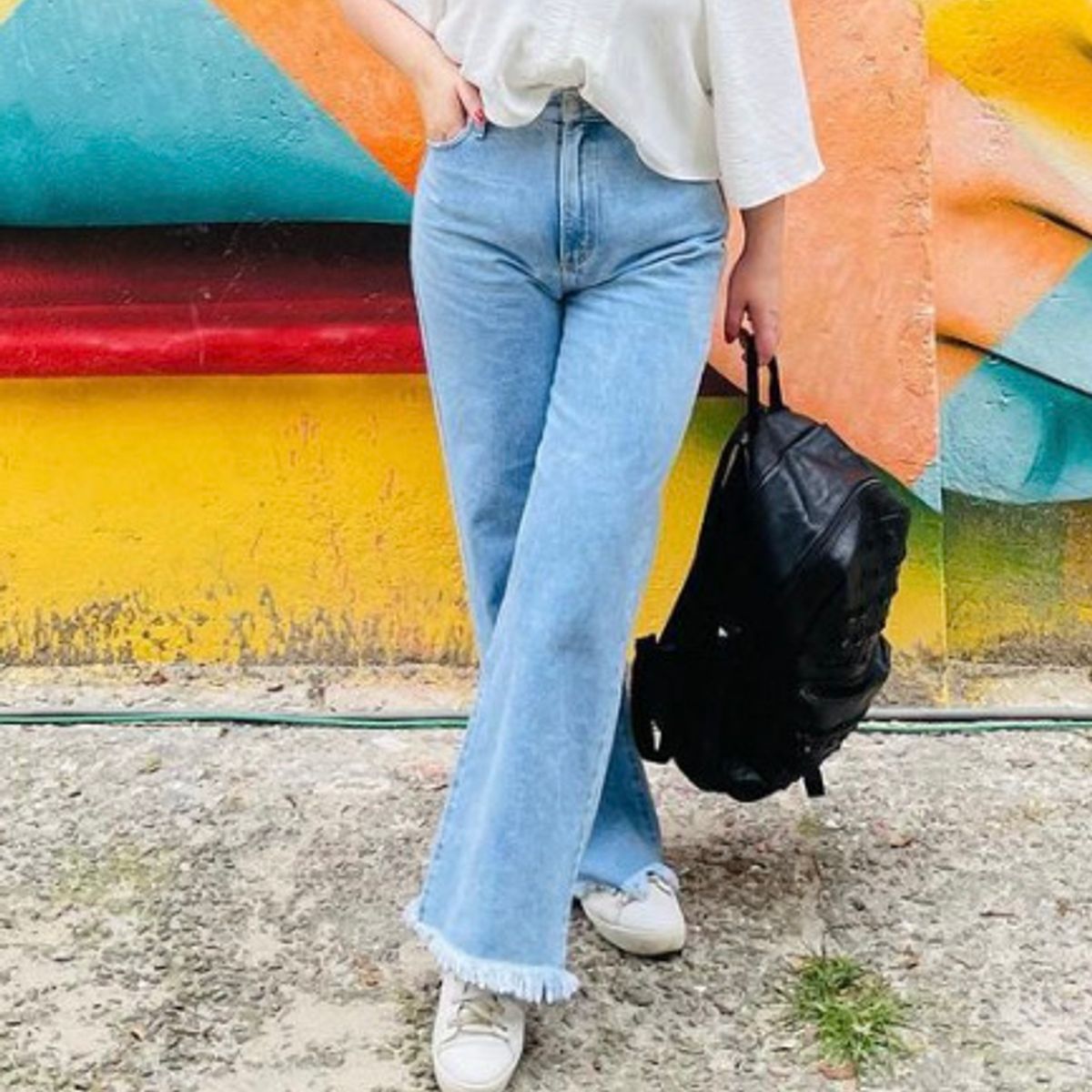 Calça Sofia - Calça Jeans feminina Wide Leg - Livoe