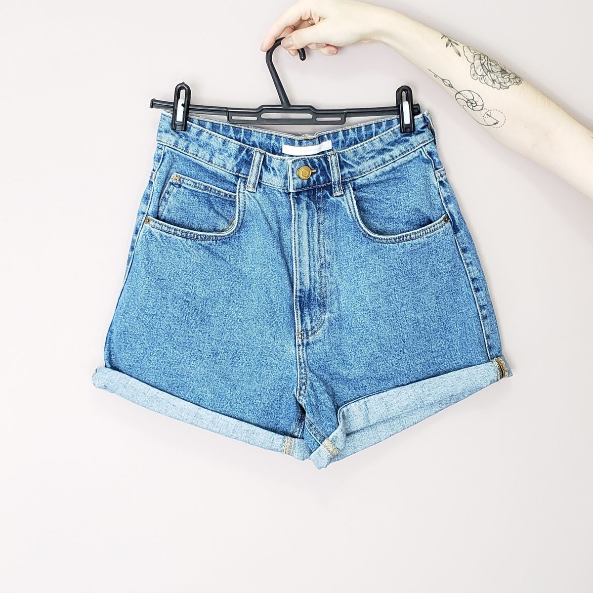 Shorts Zara Jeans Médio Shorts