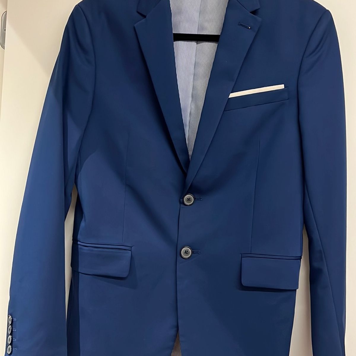 Blazer Zara Comfort Tailoring Azul Masculino Original - SOK11