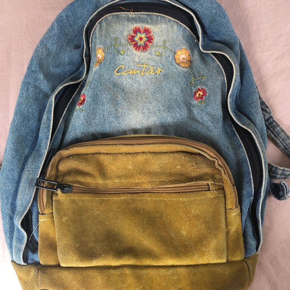 mochila jeans cantao