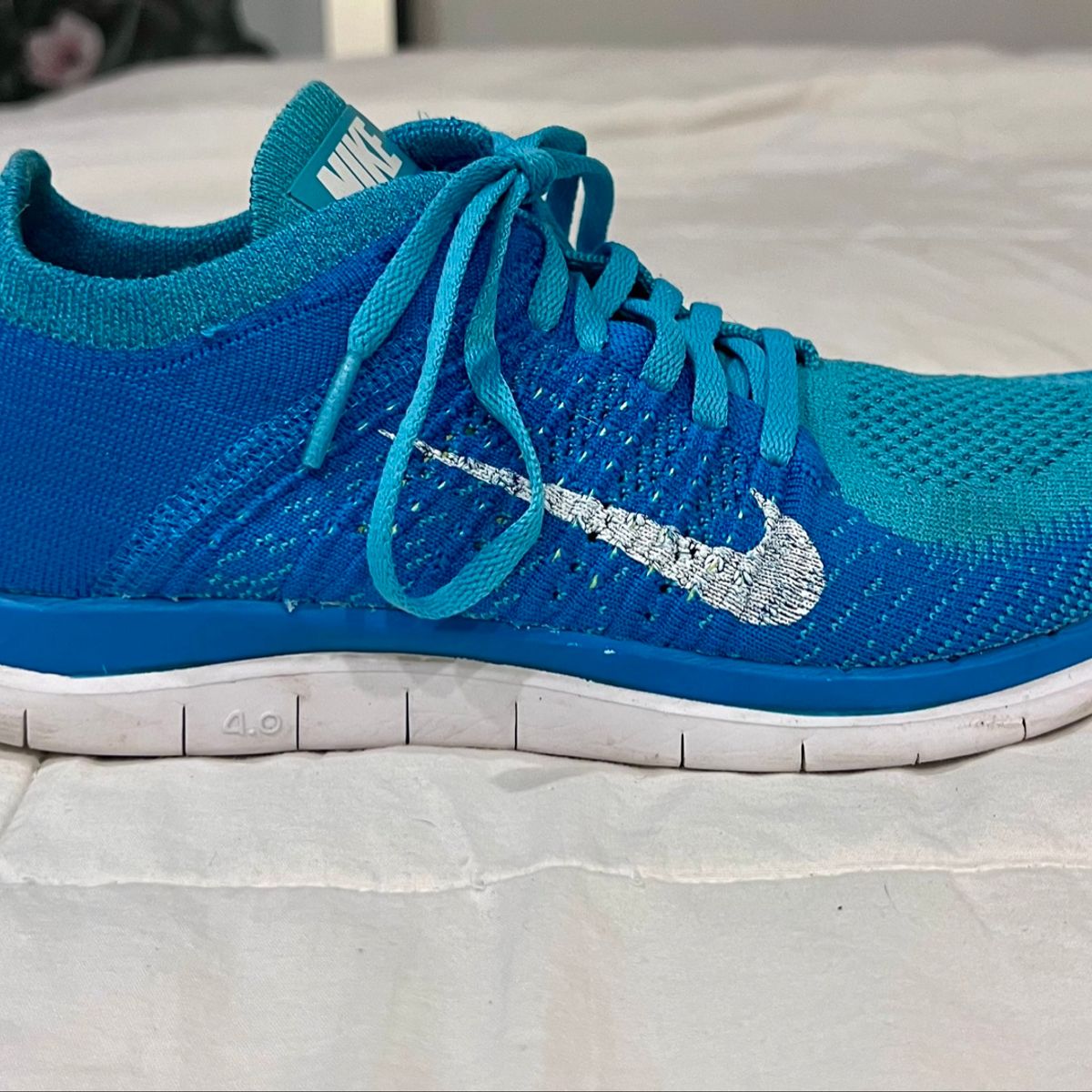 Nike free 4.0 flyknit on sale azul