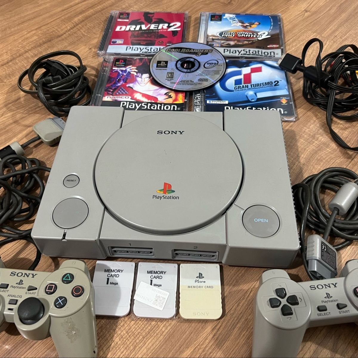 Playstation 1 Ps1 Fat Console Sony Original 2 controles Originais + Re