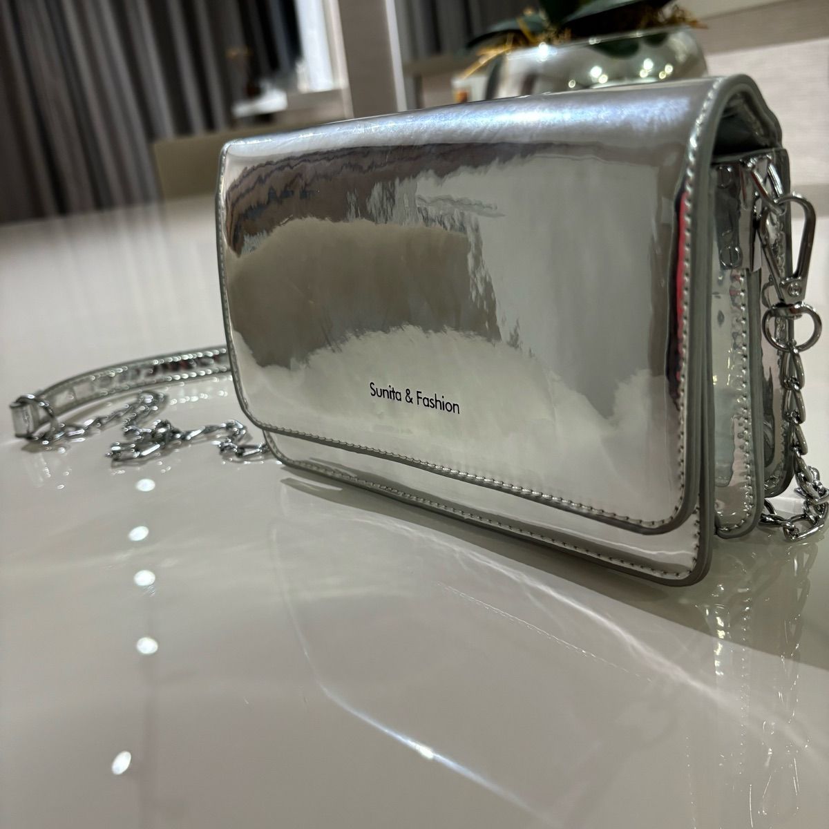 Bolsa Prata Pequena Sunita Fashion Usado 109528401 enjoei