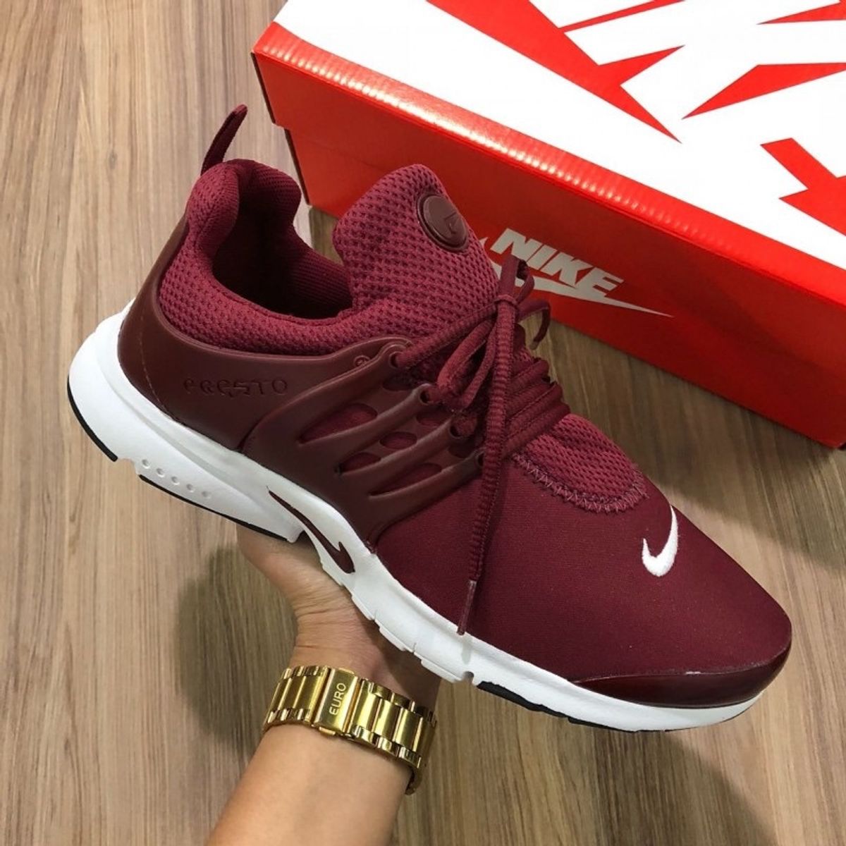 nike presto feminino vinho