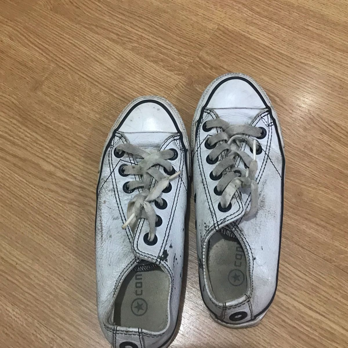 all star couro branco 34