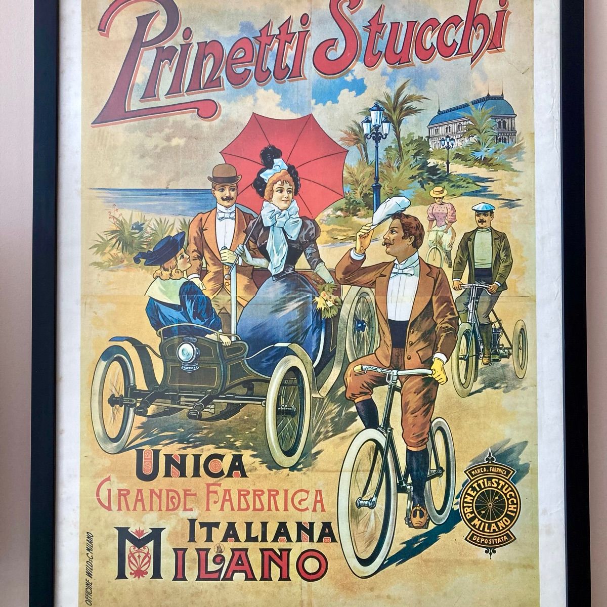Quadro Fábrica de Bicicletas Prinetti &Amp; Stucchi (Italia