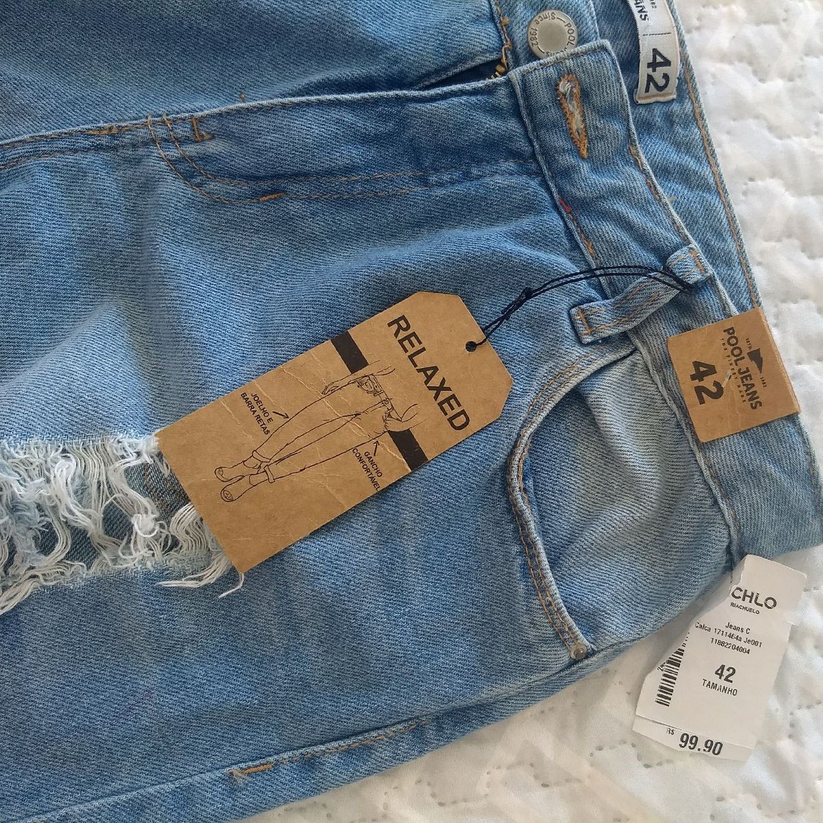 calça jeans degrant masculina