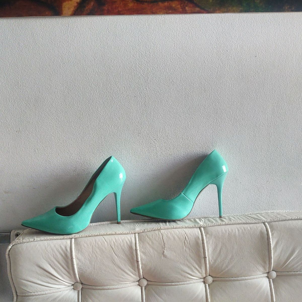 Scarpin 2024 verde tiffany