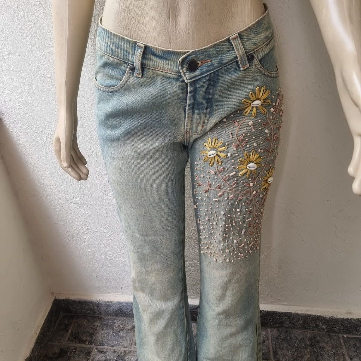 Calça Jeans Bibas 40 Ñ Gucci Luis Vuitton Prada, Calça Feminina Biba´s  Usado 80177991