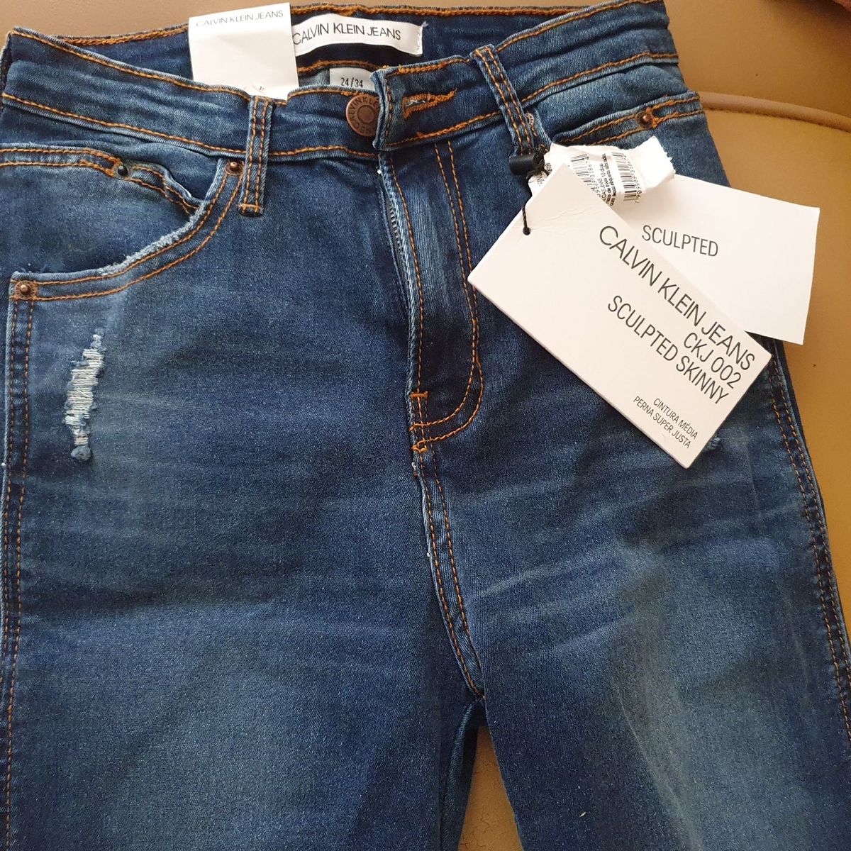 Calvin klein store calça jeans feminina