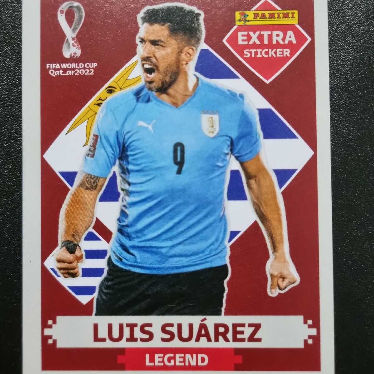 Figurinha Copa 2022 Legend Bordô Luis Suarez