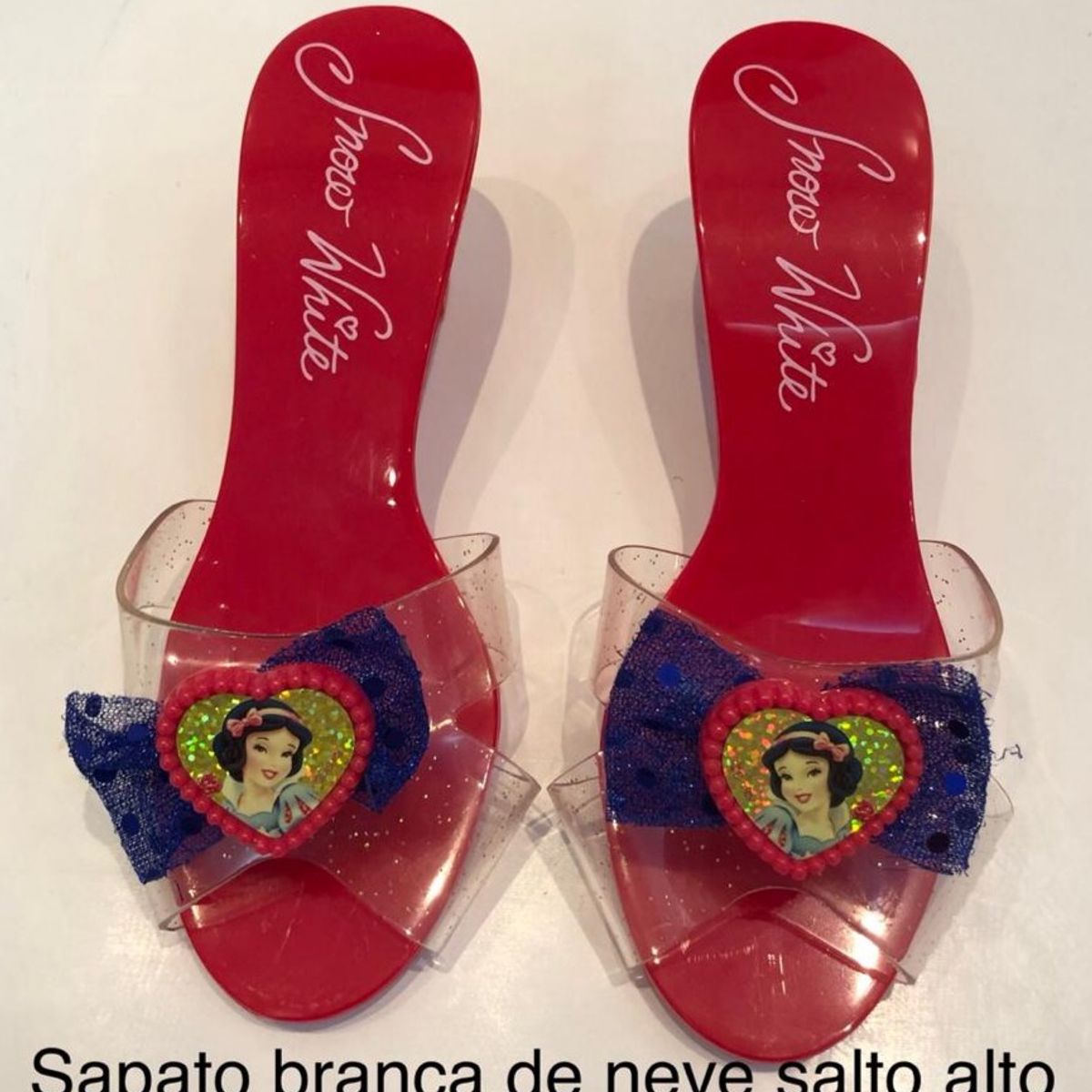 sapato da branca de neve infantil