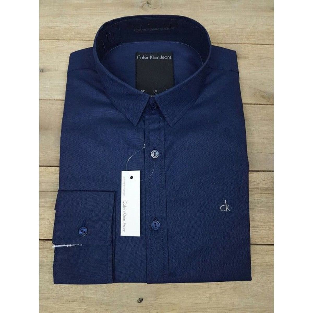 camisa social masculina calvin klein