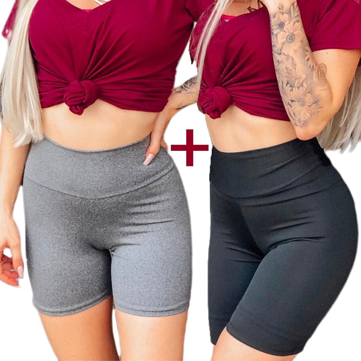 short legging feminino