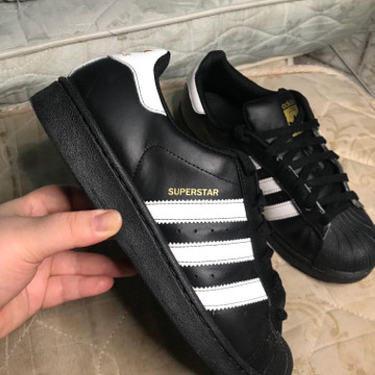 T nis Adidas Superstar Preto Branco Unissex Novo Na Caixa Envio