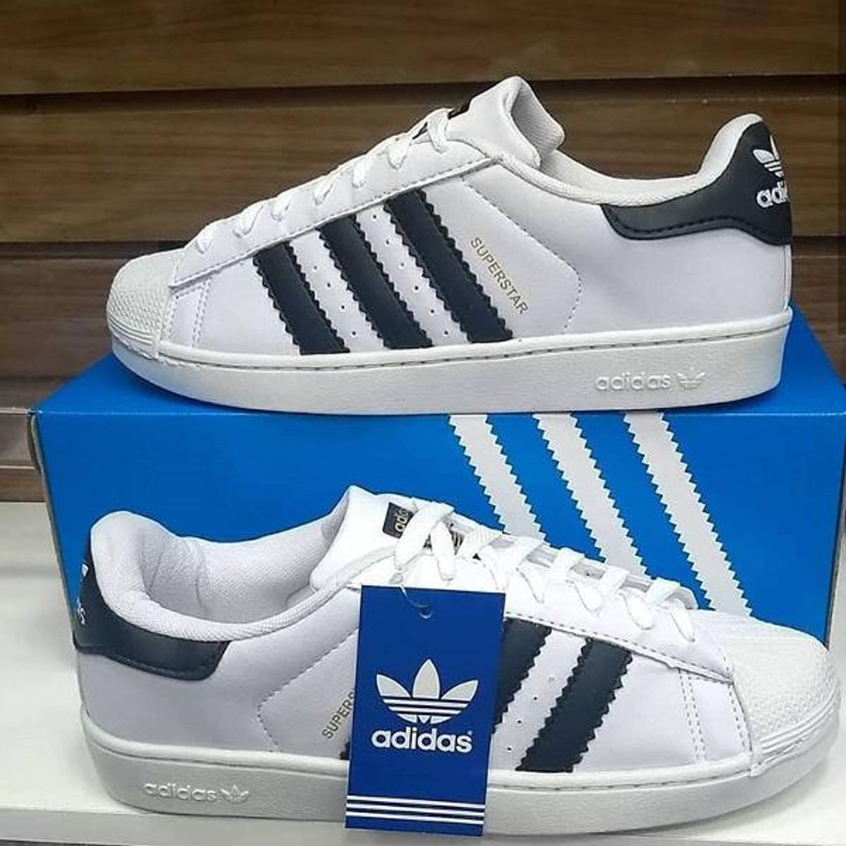 adidas superstar branco masculino