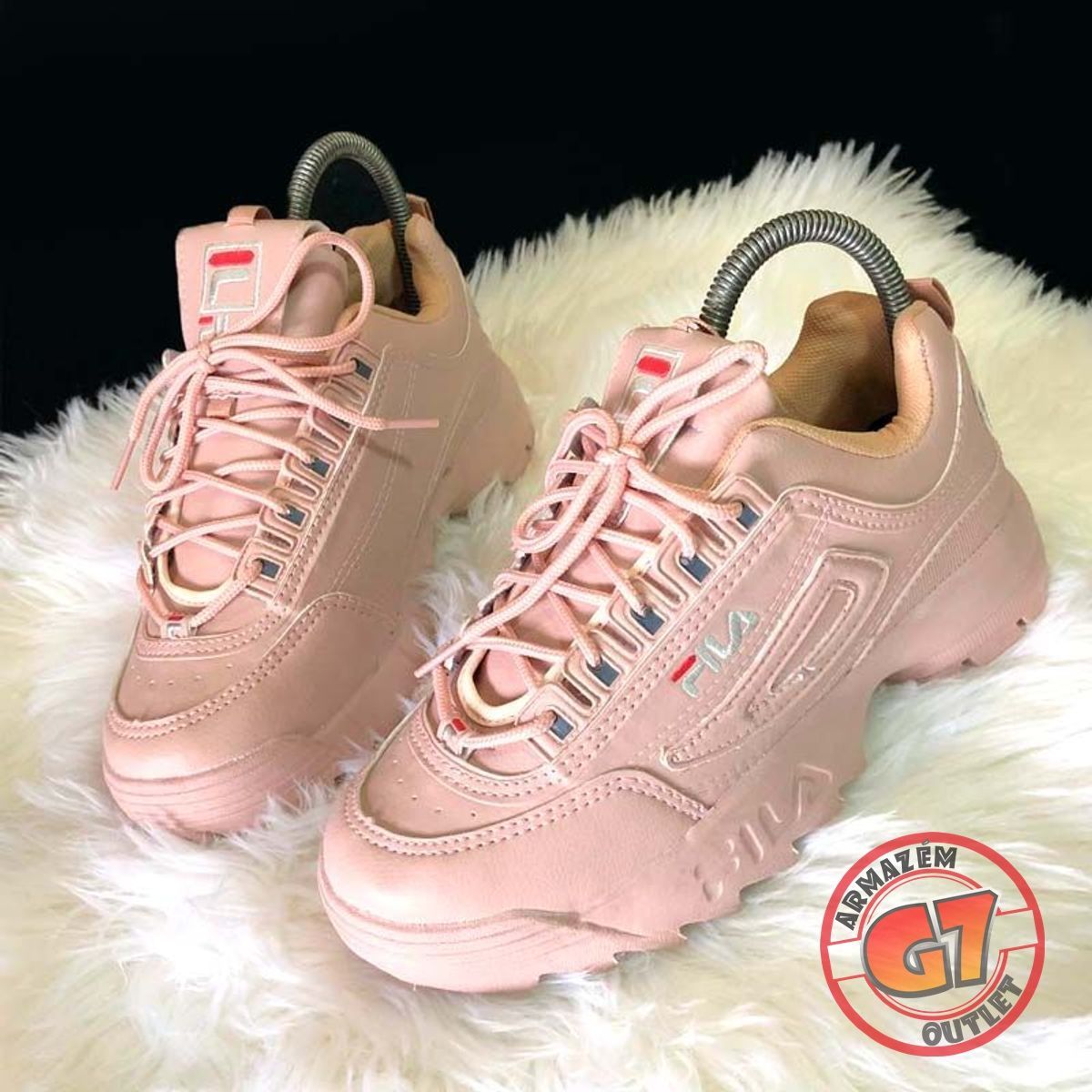 sapato fila feminino rosa