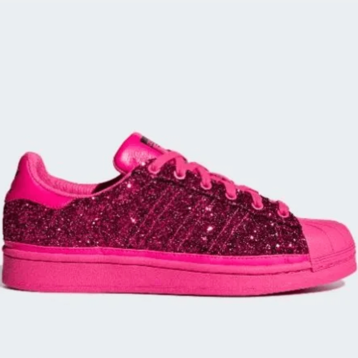 Tenis Adidas Superstar Glitter Pink rosa T nis Feminino Adidas Usado 89790930 enjoei