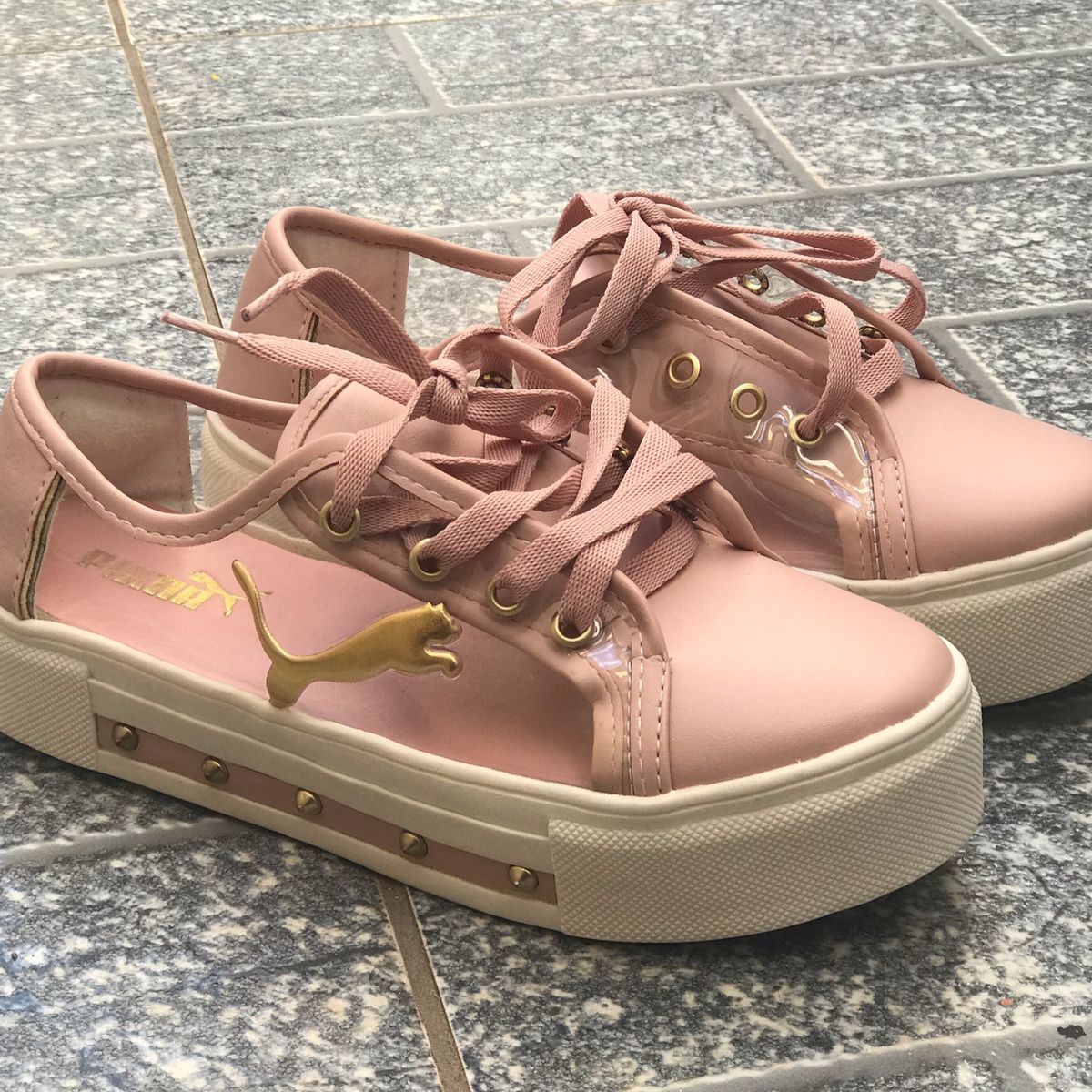 tenis transparente puma