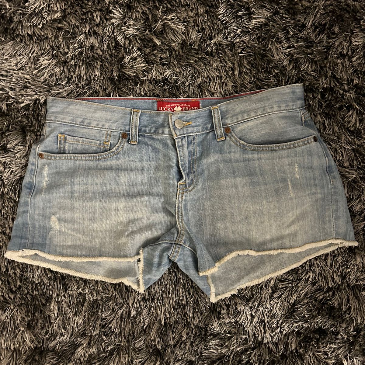 Shorts Jeans Lucky Brand Tam 40, Shorts Feminino Lucky Brand Usado  86444556