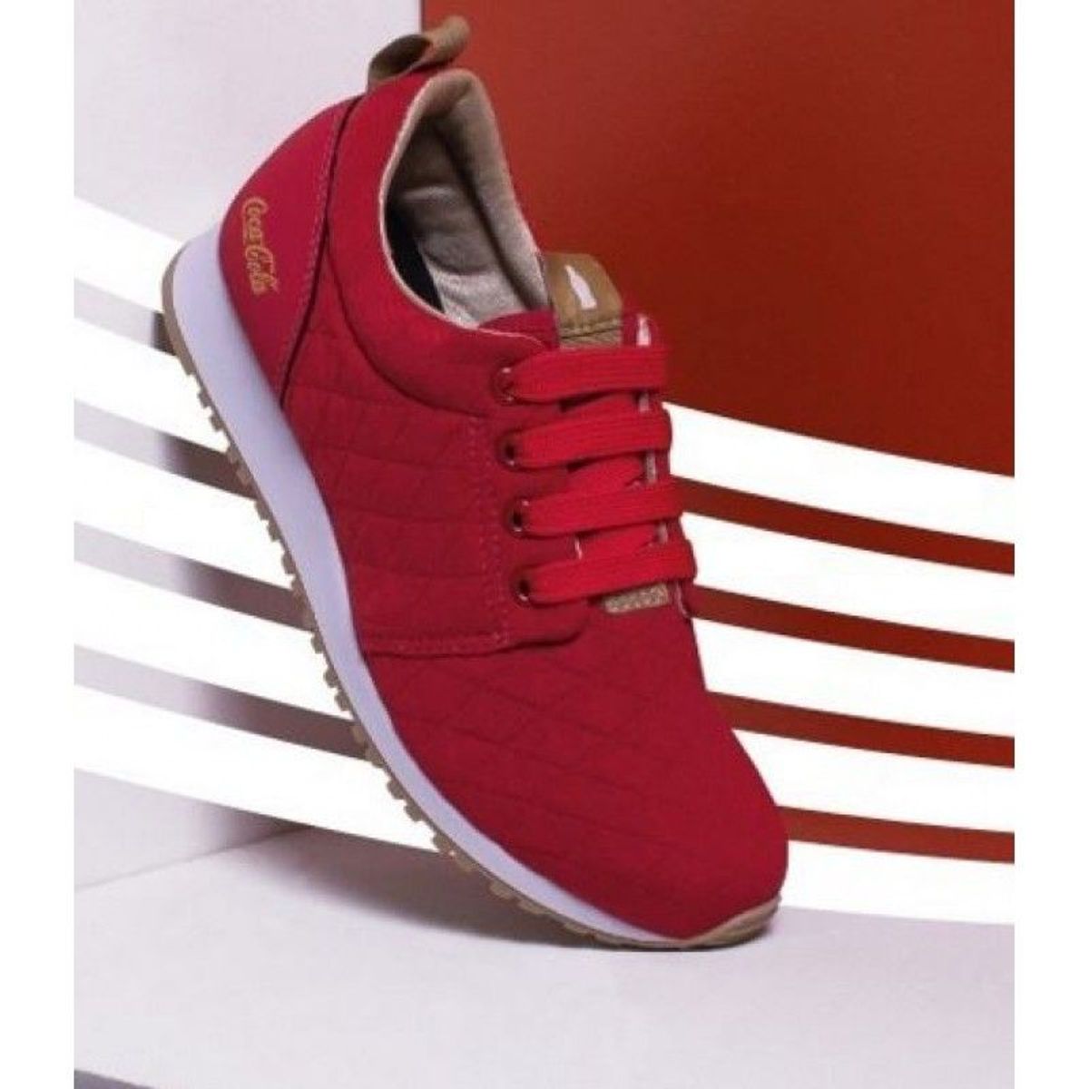 tenis feminino coca cola vermelho