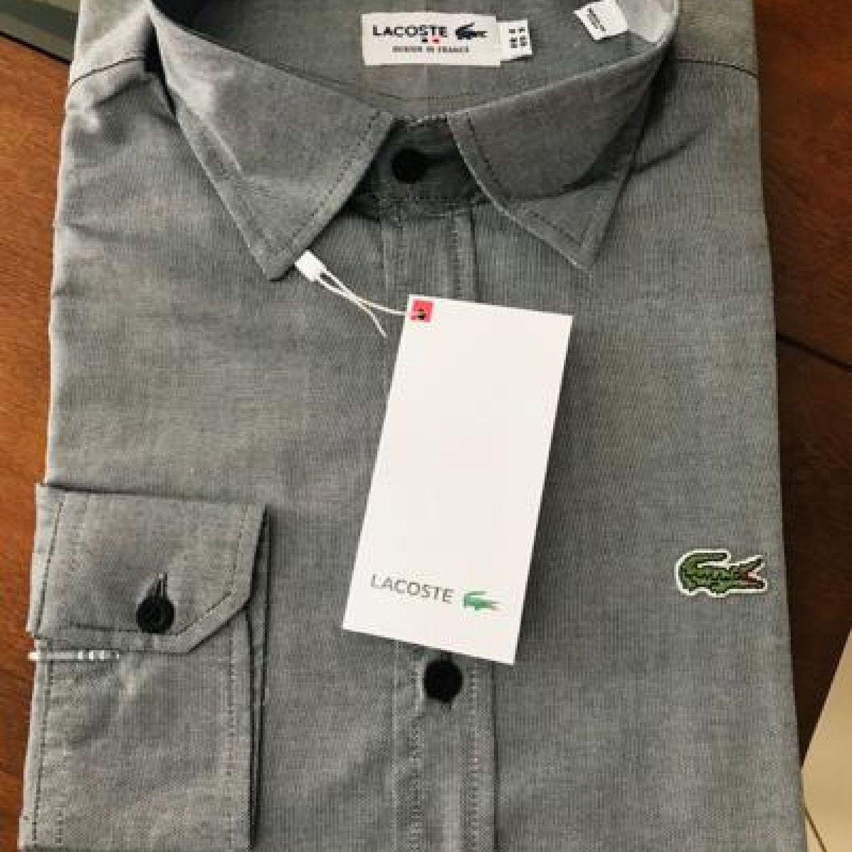 Camisa social best sale lacoste original