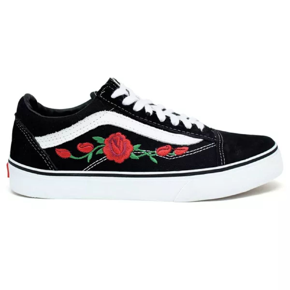 tenis vans rosa com flores