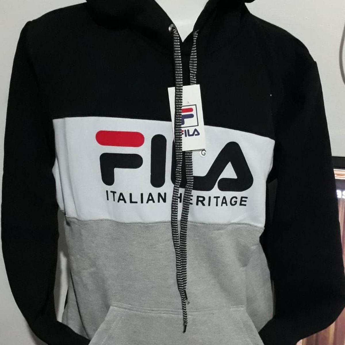 blusa moletom masculina fila