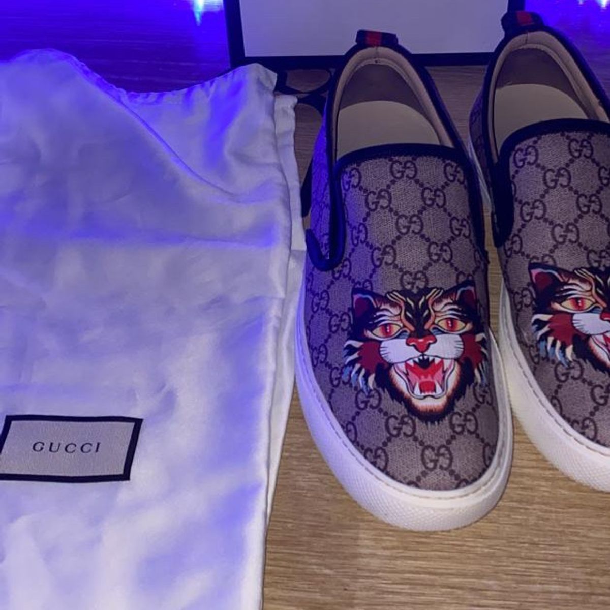 Tenis cheap gucci gato