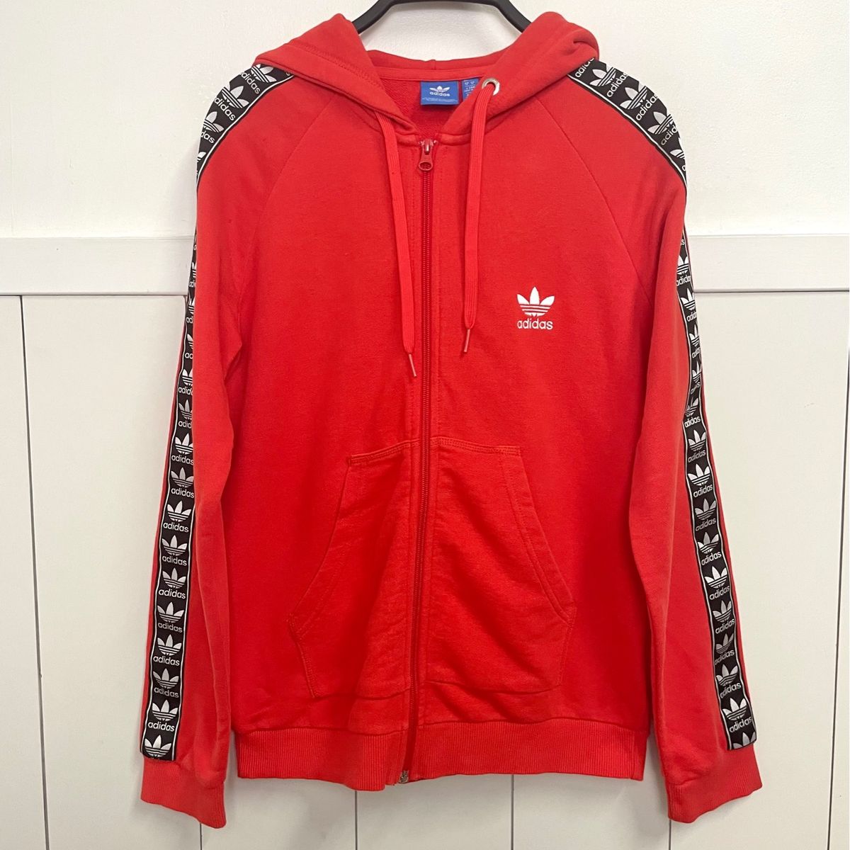 adidas side tape hoodie