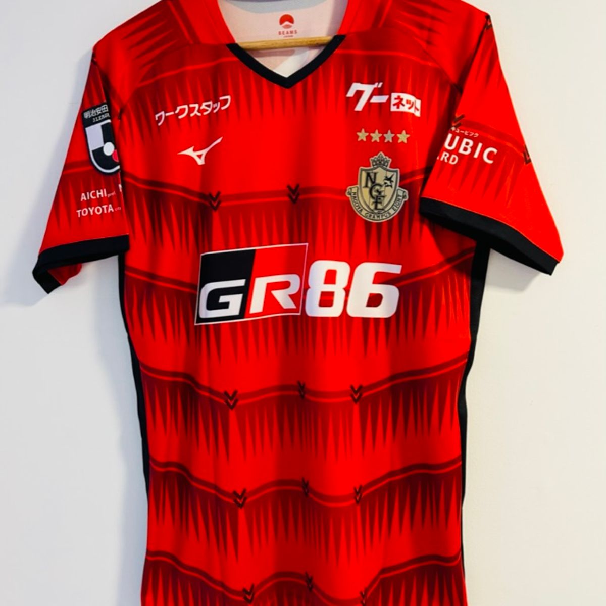 Camisa Nagoya Grampus Eight 2023 Inagaki #15 J-League Uniforme 1