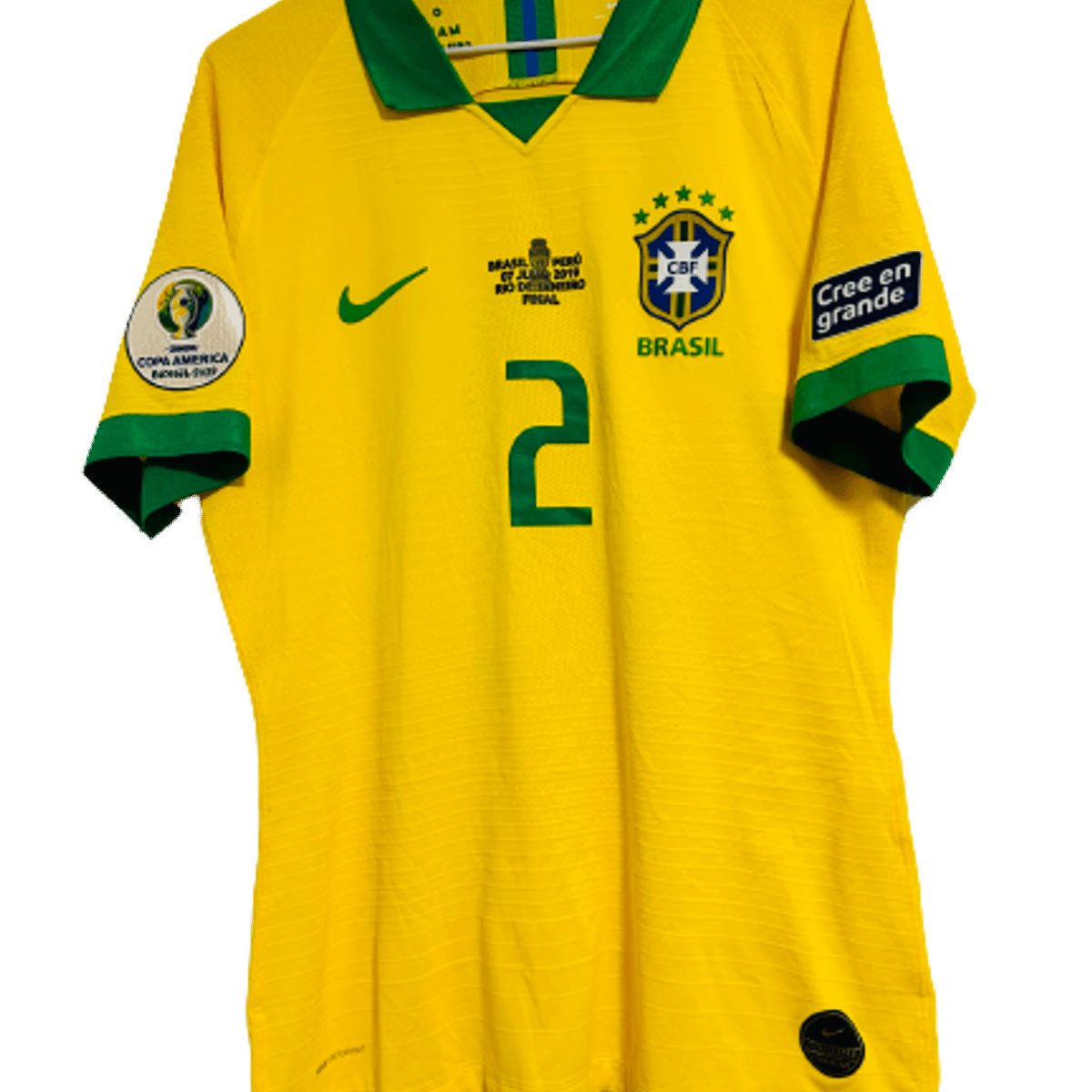 Camisa Brasil Final Copa América 2019 Thiago Silva de Jogo