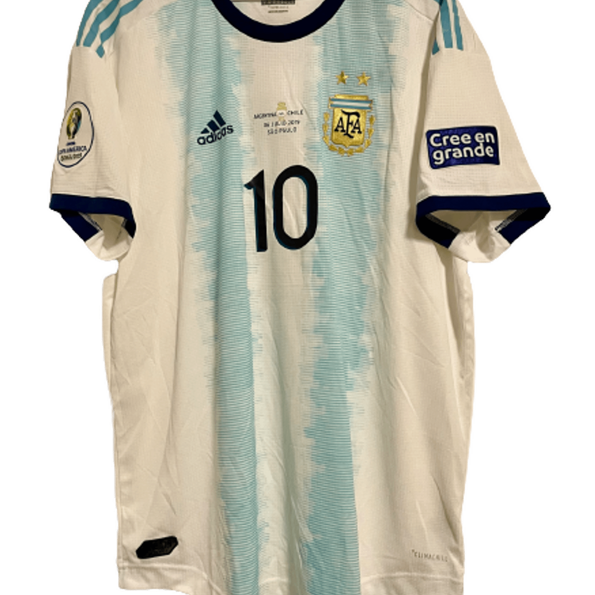 Camisa Argentina Copa America 2019 Messi Vs Chile Jogador