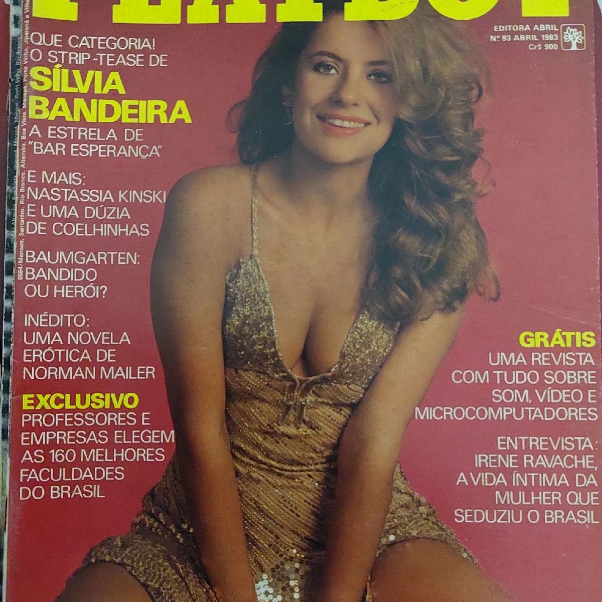 Playboy Abril/1983 Silvia Bandeira | Item de Papelaria Playboy Usado  81046586 | enjoei