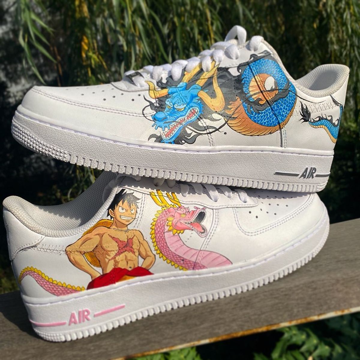 T nis Nike Air Force 1 One Piece Luffy And Kaidou T nis Masculino Nike Nunca Usado 47188739 enjoei