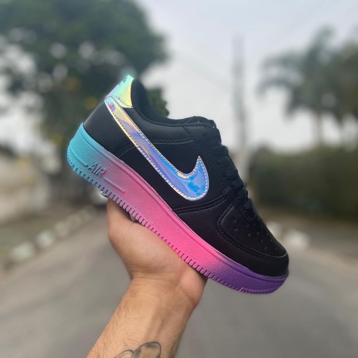 Tenis nike preto sales barato