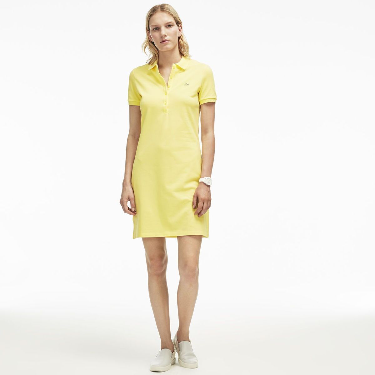 vestido polo amarelo