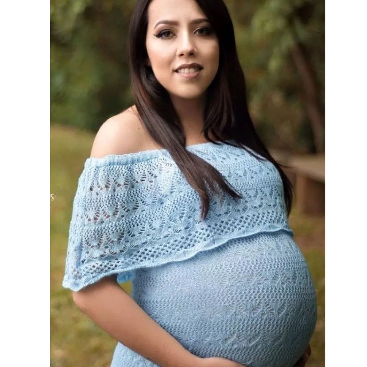 vestido tricot gravida