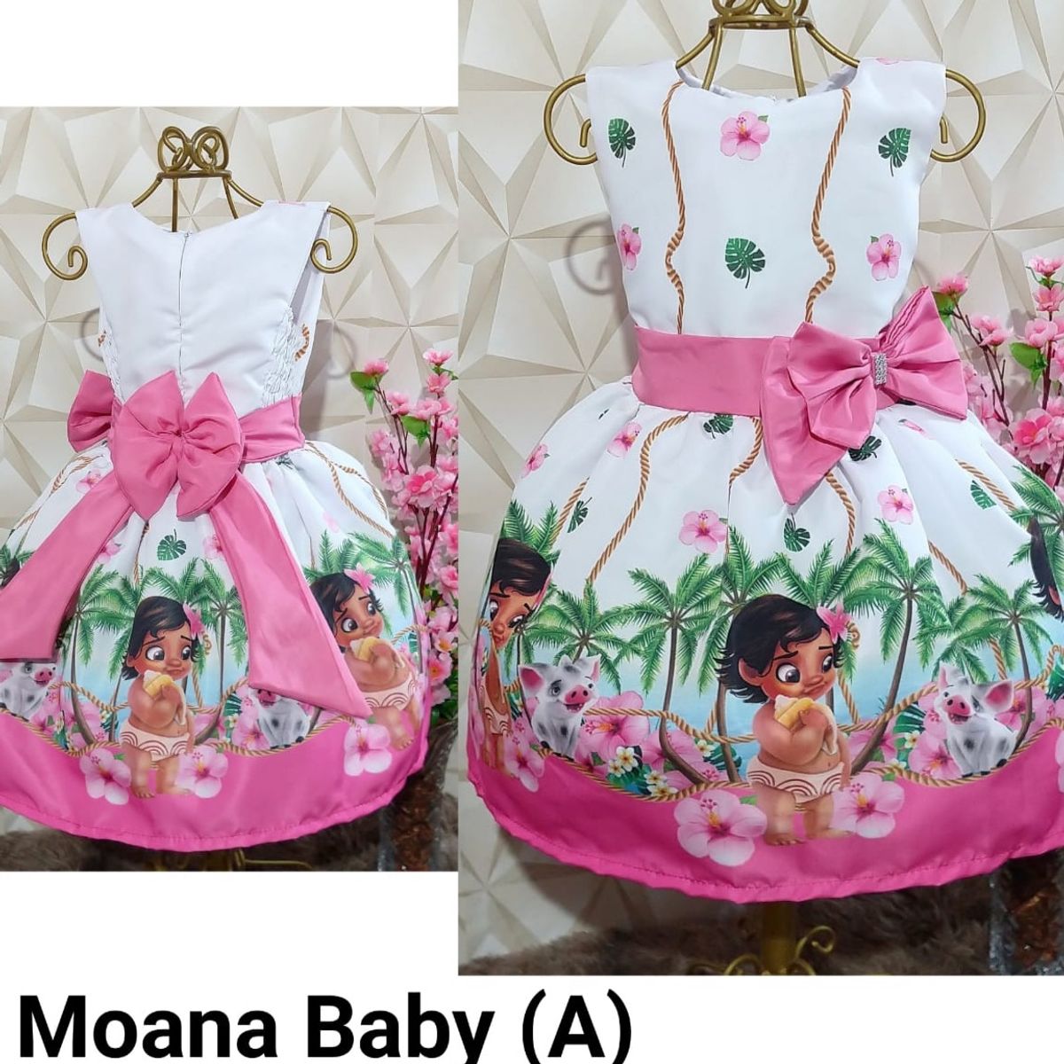 moana baby vestido