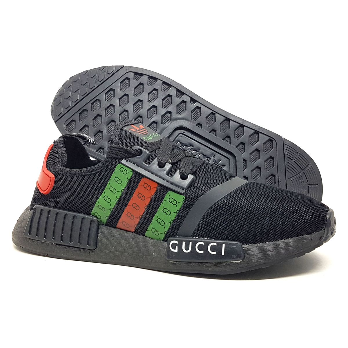 nmd gucci preto