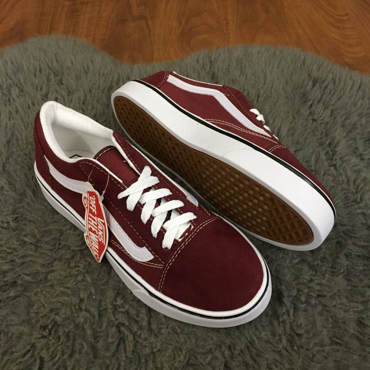 tenis vans old skool feminino bordo