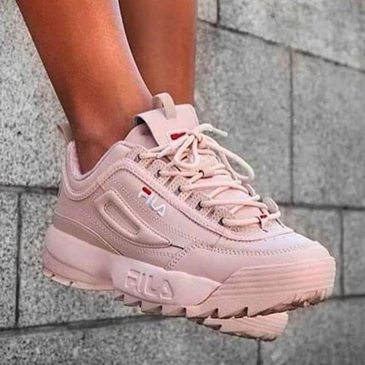 tenis fila rosa e azul