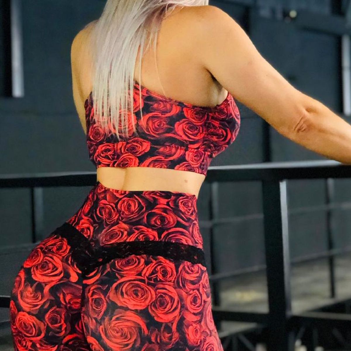 calça legging franzida no bumbum