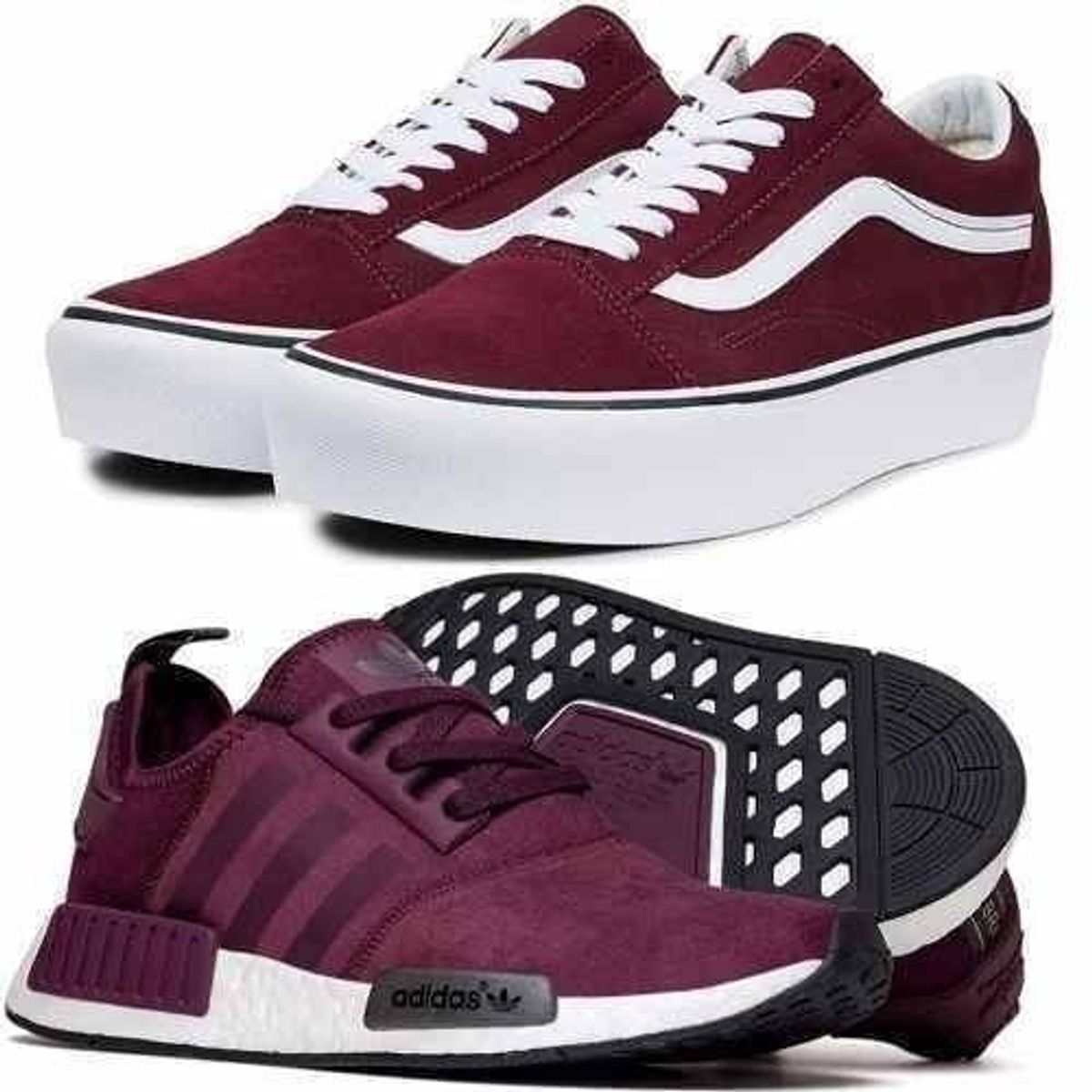 kit tenis vans e adidas