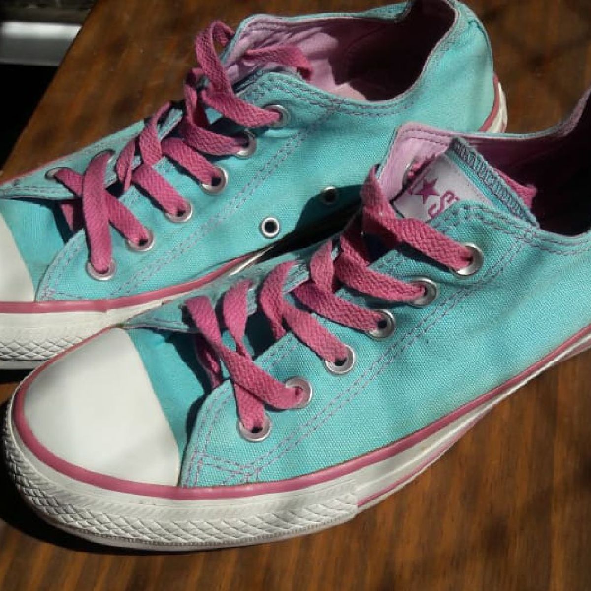 all star rosa e azul