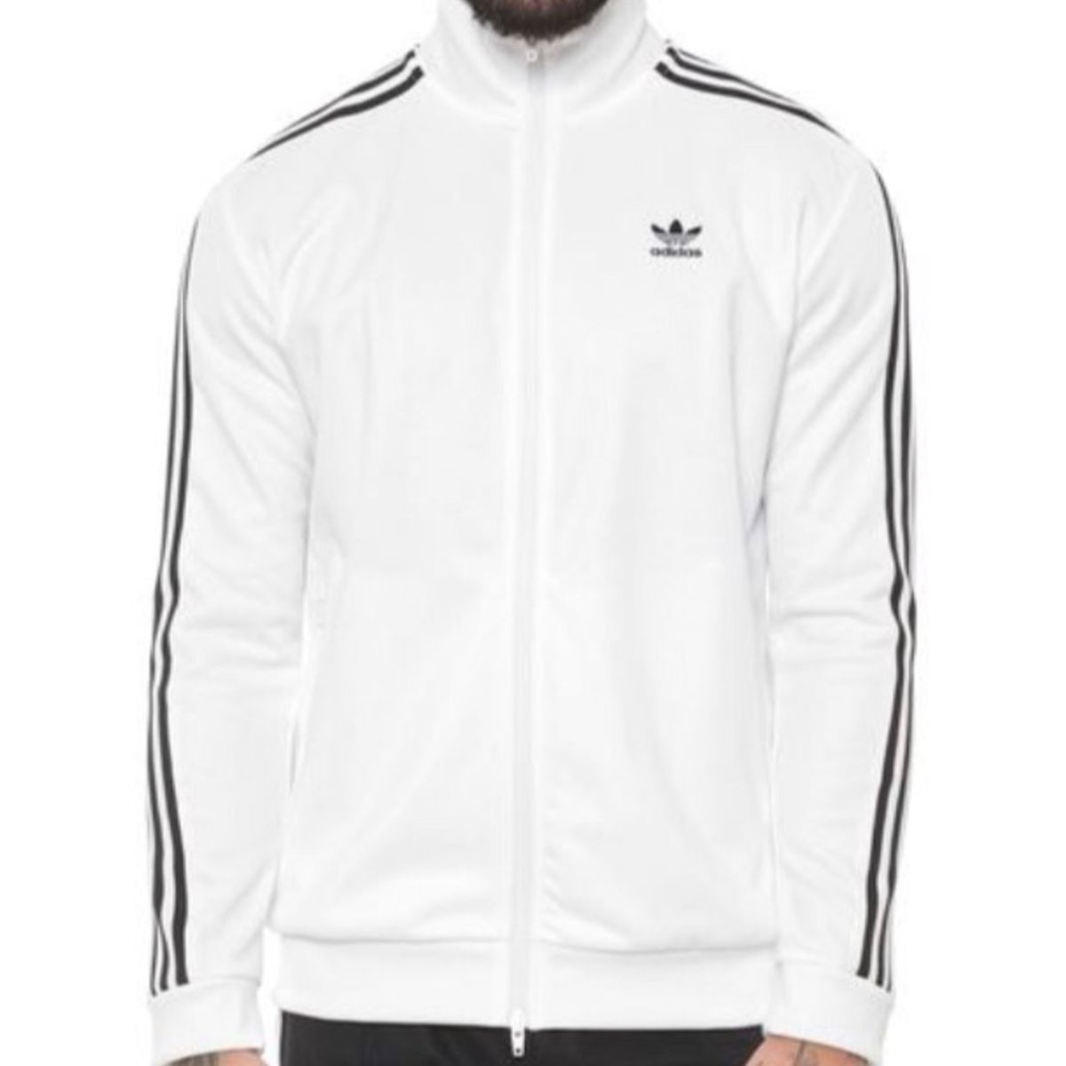 jaqueta adidas branca masculina